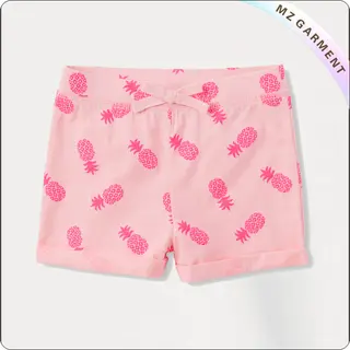 Toddler Girls  Printed Roll Active Shorts